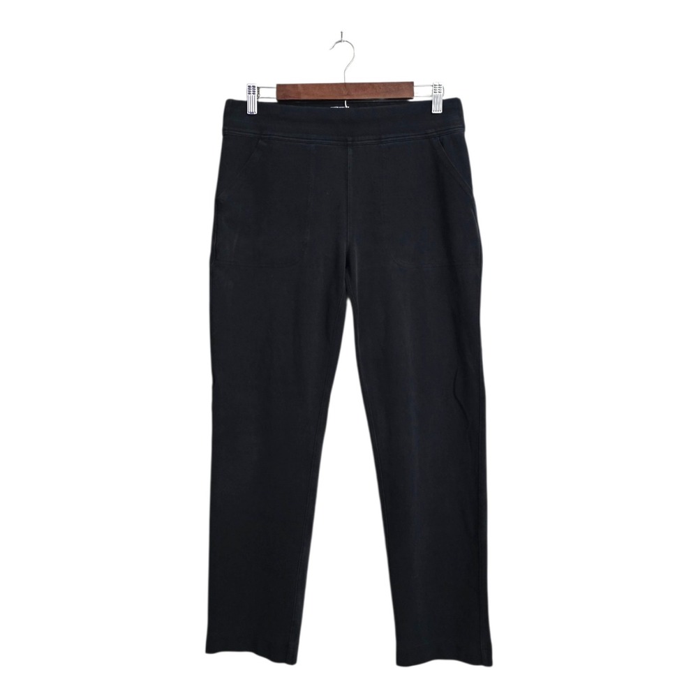 Duluth Trading NoGA Naturale Cotton Slim Leg Ankle Pants In Washed Black Sz M